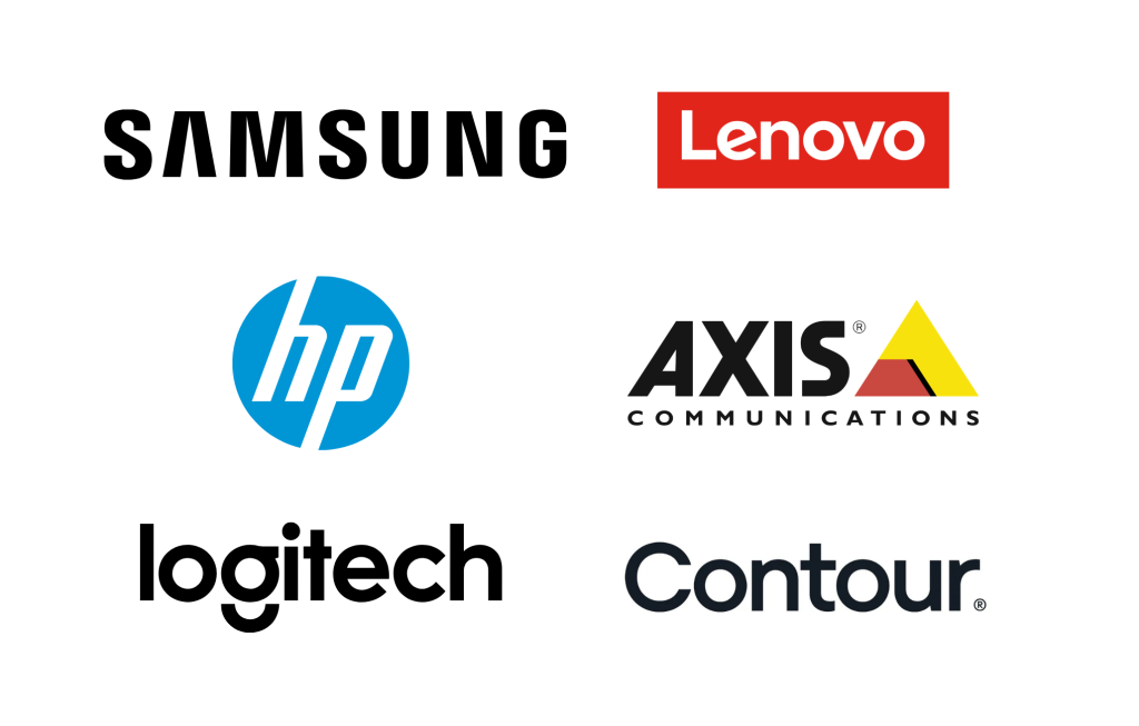 Logo samsung lenovo hp axis logitech contour